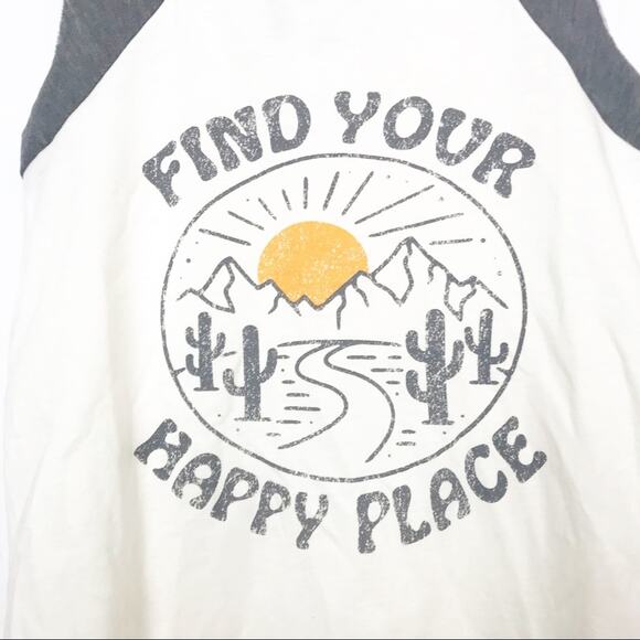 Grayson Threads FIND YOUR HAPPY PLACE Tank Top Size XS Desert Cactus Boho NWT - Picture 5 of 6